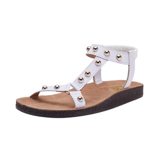 Foto 1 | Sandalias Calzado Watanabe Color Blanco Estoperoles