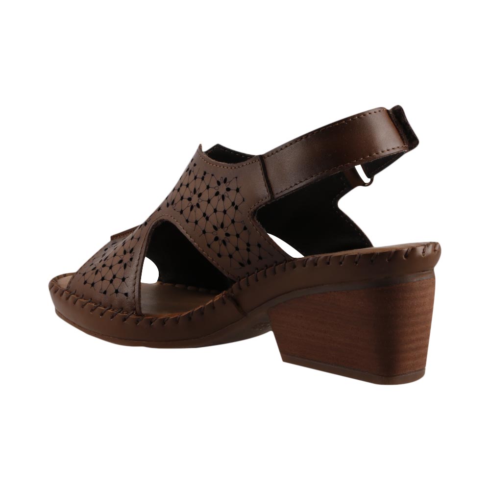Foto 4 | Sandalia Lobo Solo 2240n Miel Sandalia Casual En Piel Tacon Ancho Talla 22 A 27 E