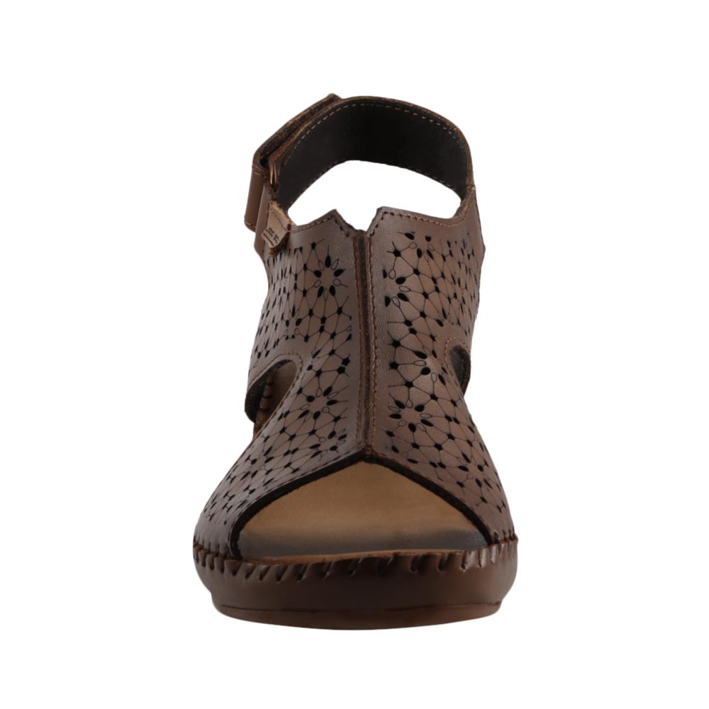 Foto 5 | Sandalia Lobo Solo 2240n Miel Sandalia Casual En Piel Tacon Ancho Talla 22 A 27 E