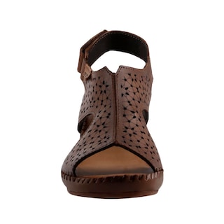 Foto 5 | Sandalia Lobo Solo 2240n Miel Sandalia Casual En Piel Tacon Ancho Talla 22 A 27 E