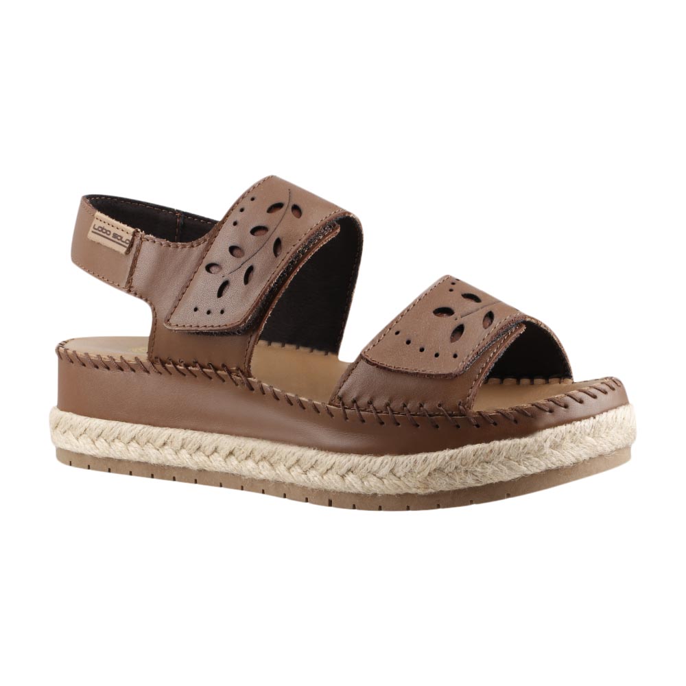 Foto 2 | Sandalia Mujer Lobo Solo 1680n Miel Sandalia De Mujer Casual Comodas Talla 22 A 27 E
