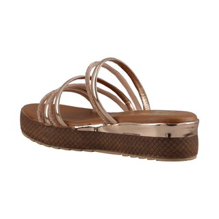 Foto 4 | Sandalia Mujer Mama Lola 1000 Oro Rosado Huarache De Piso Plataforma Mujer Casual Talla 23 A 26 E