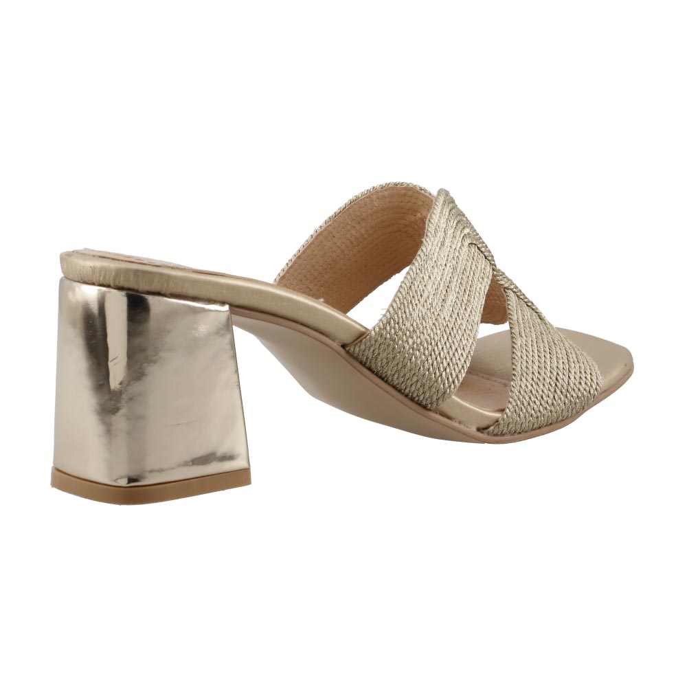 Foto 4 pulgar | Sandalia De Mujer Mama Lola 5206-o Oro Ingles Sandalia De Vestir Tacon Ancho Bajo Talla 23 A 26
