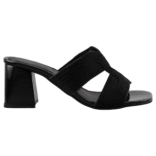 Foto 1 | Sandalia Mujer Mama Lola 5206 Negro Sandalia Mujer Tacon Bajo Ancho Casual Talla 23 A 26 E