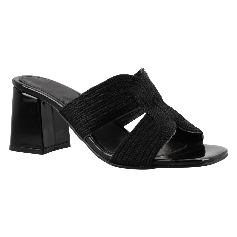Foto 3 pulgar | Sandalia Mujer Mama Lola 5206 Negro Sandalia Mujer Tacon Bajo Ancho Casual Talla 23 A 26 E