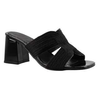 Foto 2 | Sandalia Mujer Mama Lola 5206 Negro Sandalia Mujer Tacon Bajo Ancho Casual Talla 23 A 26 E