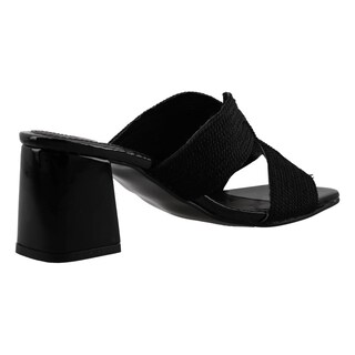Foto 3 | Sandalia Mujer Mama Lola 5206 Negro Sandalia Mujer Tacon Bajo Ancho Casual Talla 23 A 26 E