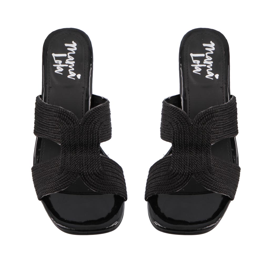 Foto 7 pulgar | Sandalia Mujer Mama Lola 5206 Negro Sandalia Mujer Tacon Bajo Ancho Casual Talla 23 A 26 E