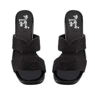 Foto 6 | Sandalia Mujer Mama Lola 5206 Negro Sandalia Mujer Tacon Bajo Ancho Casual Talla 23 A 26 E