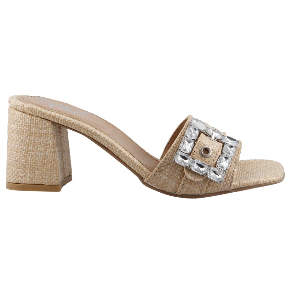 Foto 2 pulgar | Sandalia Mujer Mama Lola 5218 Natural Sandalia Casual Tacon Ancho Talla 23 A 26 E