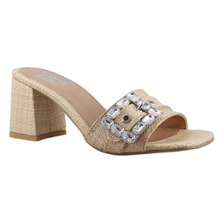Foto 2 | Sandalia Mujer Mama Lola 5218 Natural Sandalia Casual Tacon Ancho Talla 23 A 26 E