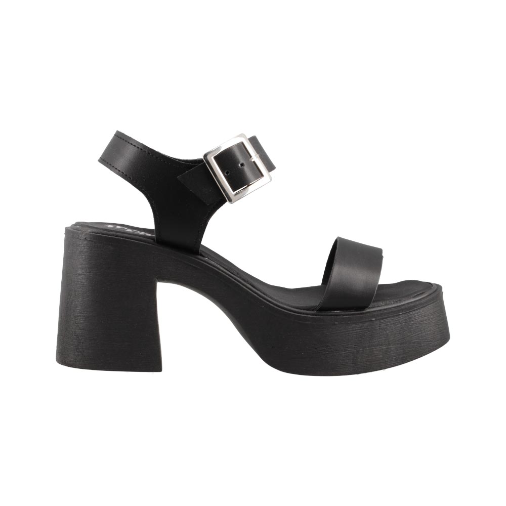 Foto 2 pulgar | Sandalia Mujer Mama Lola 5133 Negro Dama Tacon Ancho Alto Comodos Talla 23 A 26 E