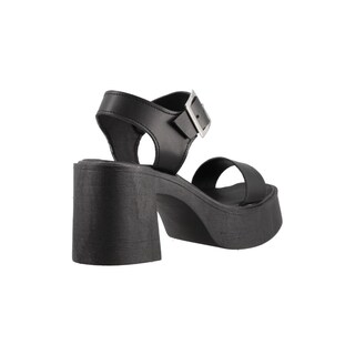 Foto 3 | Sandalia Mujer Mama Lola 5133 Negro Dama Tacon Ancho Alto Comodos Talla 23 A 26 E