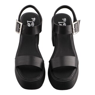 Foto 6 | Sandalia Mujer Mama Lola 5133 Negro Dama Tacon Ancho Alto Comodos Talla 23 A 26 E