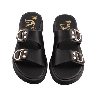 Foto 6 | Sandalia Mujer Mama Lola 2009 Negro Huarache Dama Talla 23 A 26 E