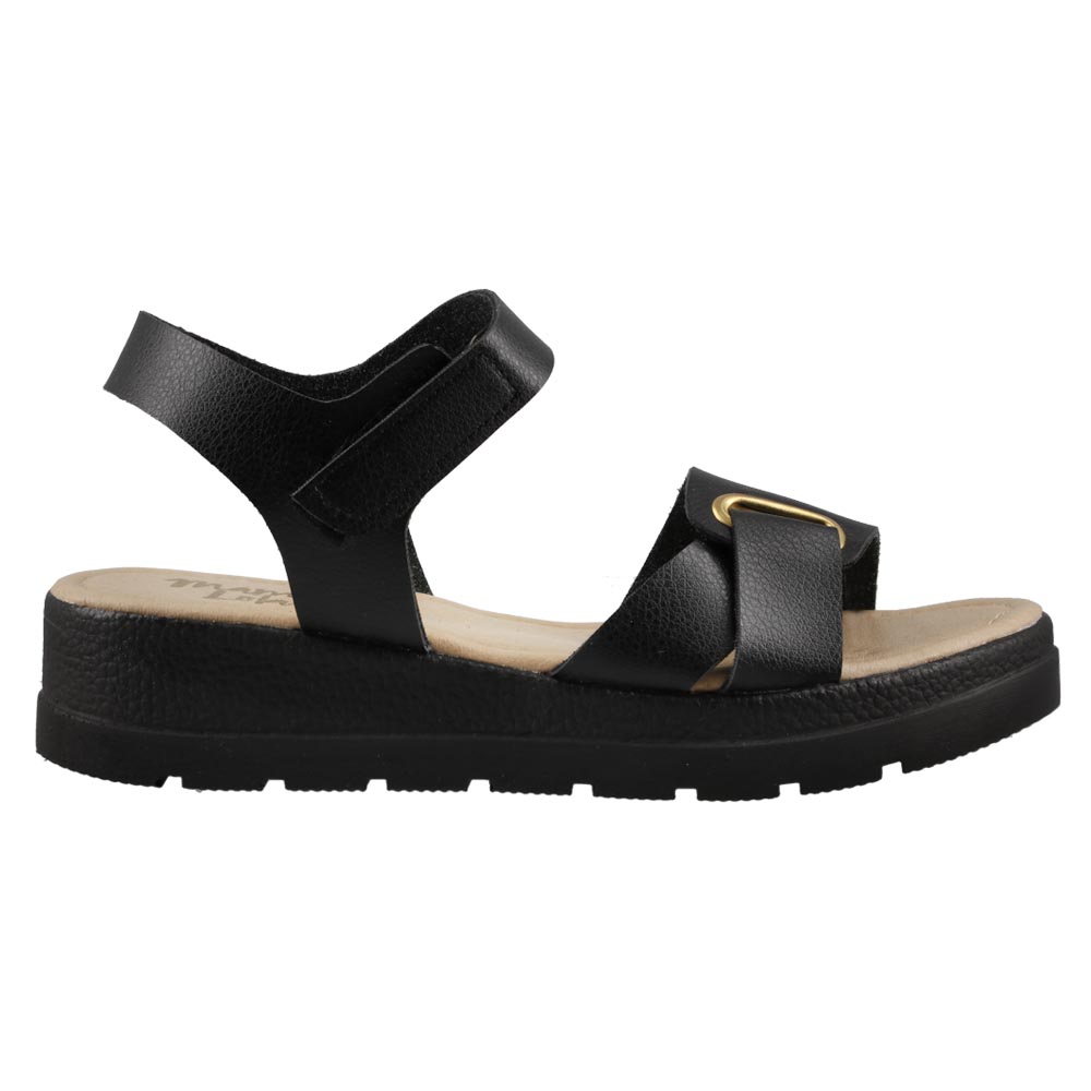 Foto 2 pulgar | Sandalia Mujer Confort Mama Lola 1991 Negro Huarache Casual Piso Dama Talla 23 A 26 E