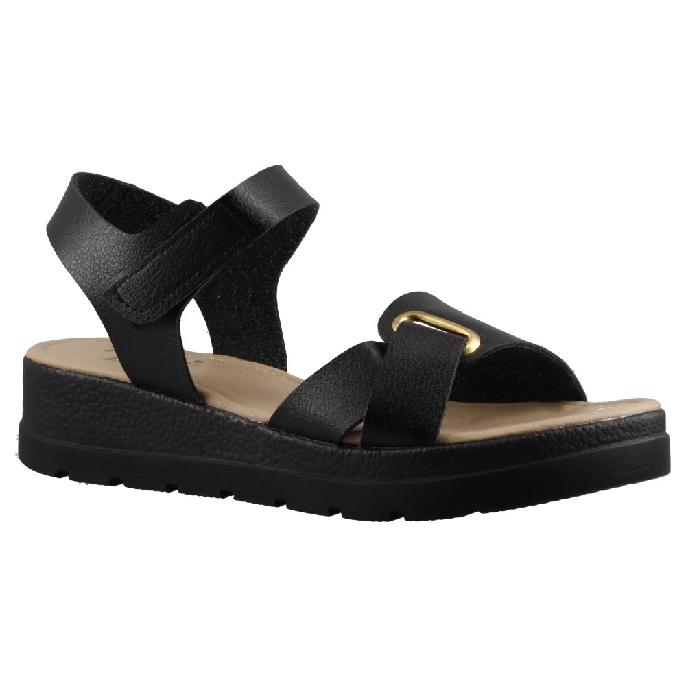 Foto 3 pulgar | Sandalia Mujer Confort Mama Lola 1991 Negro Huarache Casual Piso Dama Talla 23 A 26 E