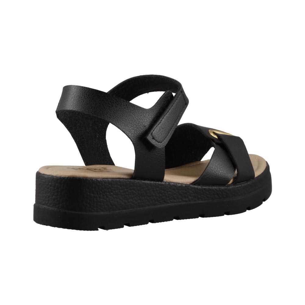 Foto 4 pulgar | Sandalia Mujer Confort Mama Lola 1991 Negro Huarache Casual Piso Dama Talla 23 A 26 E