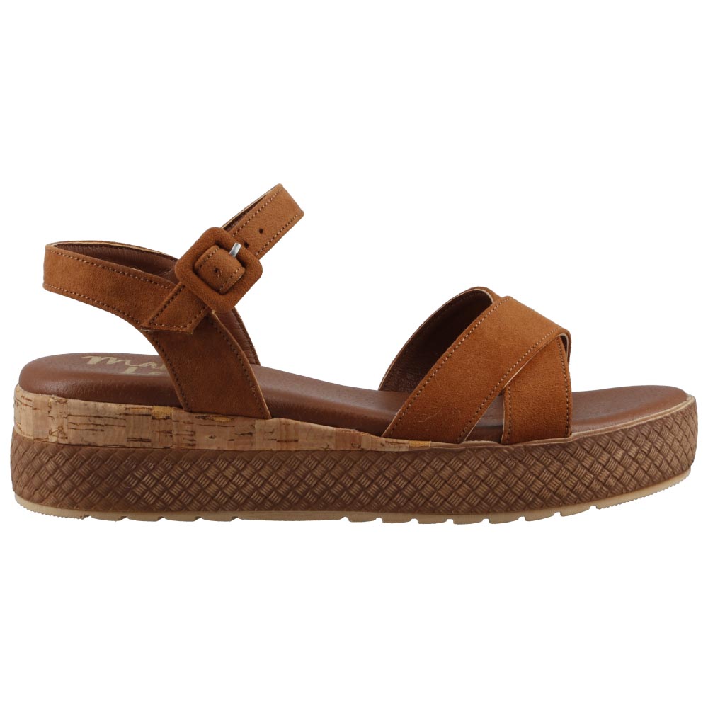 Foto 1 | Sandalia Mujer Mama Lola 1002 Ladrillo Mujer Huaraches De Piso Plataforma Talla 23 A 26 E