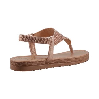 Foto 3 | Sandalia Mujer Mama Lola 703 Oro Rosado Huarache Casual De Piso Dama Talla 22 A 26 E