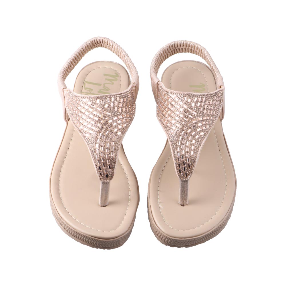 Foto 7 pulgar | Sandalia Mujer Mama Lola 703 Oro Rosado Huarache Casual De Piso Dama Talla 22 A 26 E