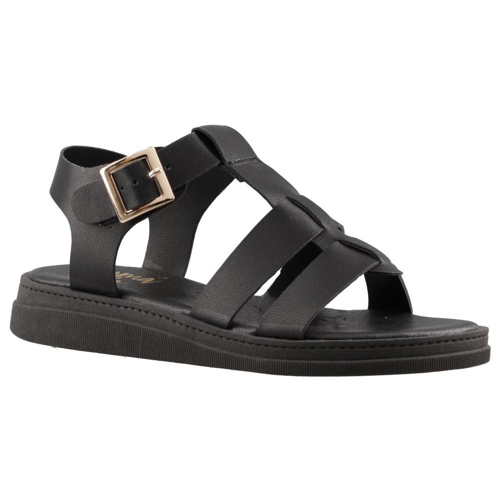 Foto 3 pulgar | Sandalia Mujer Mama Lola 2008 Negro Casual Huarache Piso Talla 23 A 26 E