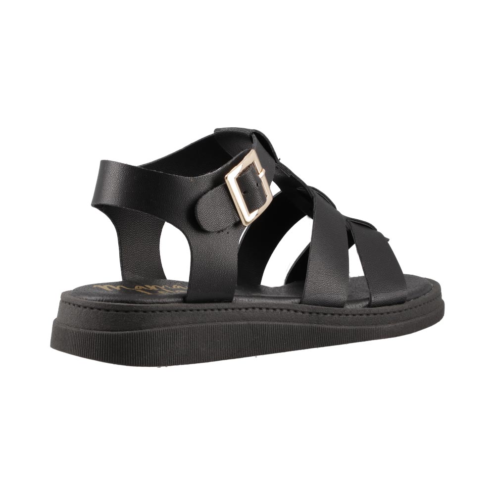 Foto 4 pulgar | Sandalia Mujer Mama Lola 2008 Negro Casual Huarache Piso Talla 23 A 26 E