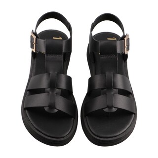 Foto 6 | Sandalia Mujer Mama Lola 2008 Negro Casual Huarache Piso Talla 23 A 26 E
