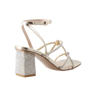 Foto 3 | Sandalia Vestir Magic Cloud By Sprinkles Orig2 Champagne Tacon Bajo Ancho Talla 23 A 27 E