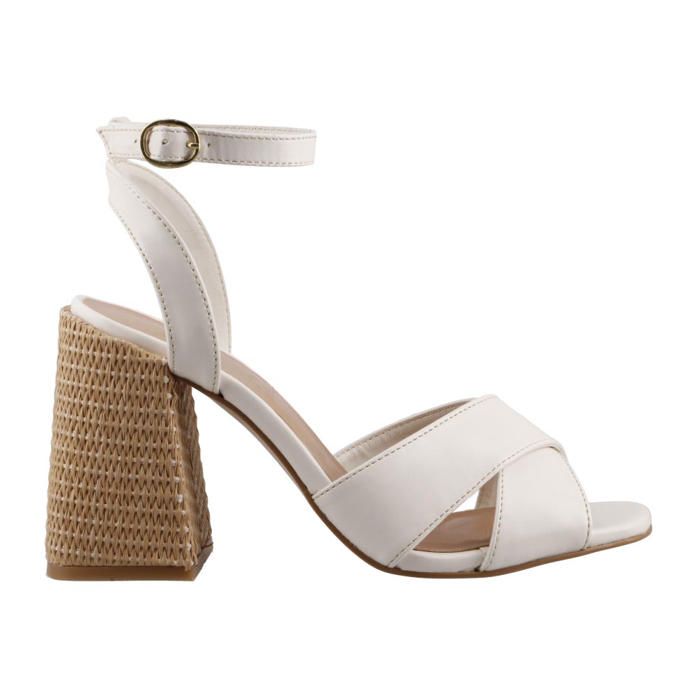 Foto 1 | Sandalia Mujer Miracol By Mama Lola 8422 Latte Tacon Alto Casual Dama Talla 23 A 26 E