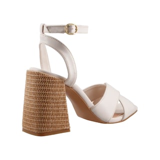 Foto 3 | Sandalia Mujer Miracol By Mama Lola 8422 Latte Tacon Alto Casual Dama Talla 23 A 26 E