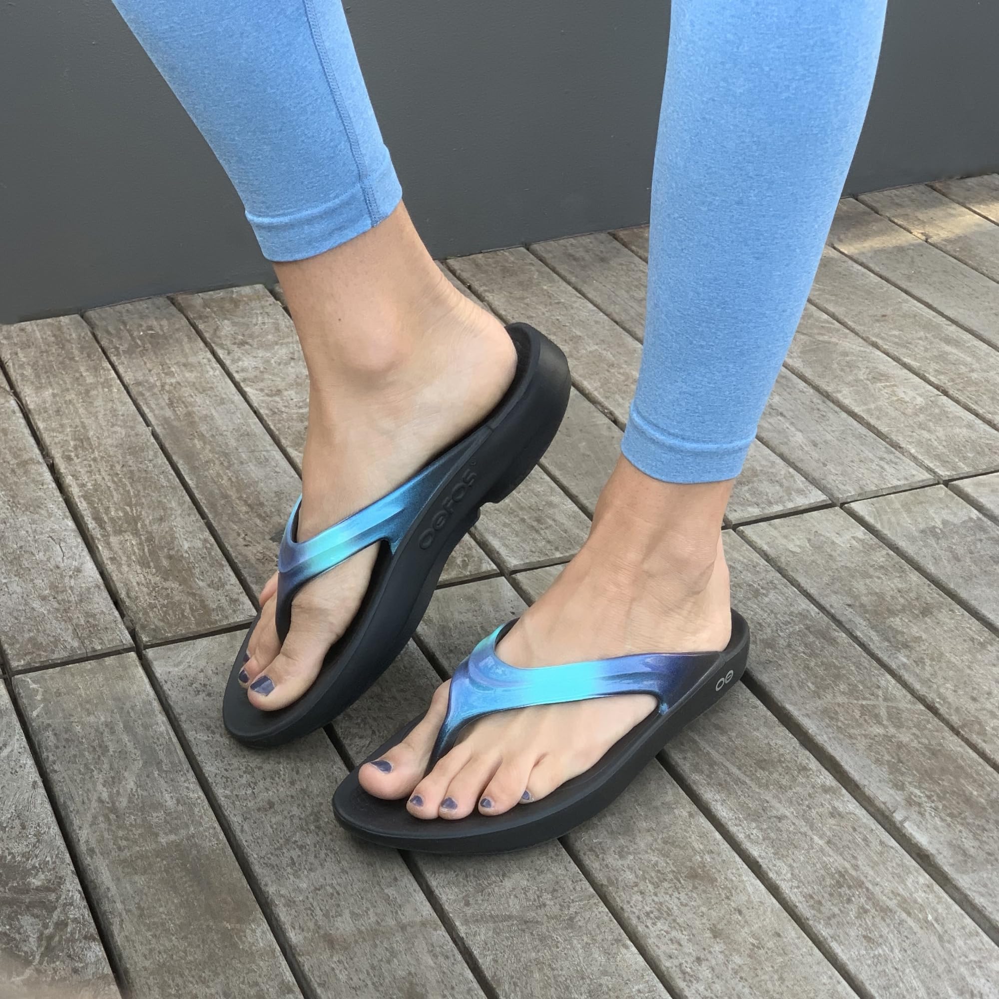 Foto 6 pulgar | Sandalia Recovery Oofos Oolala Luxe Atlantis Para Mujer, Talla 5 - Venta Internacional.
