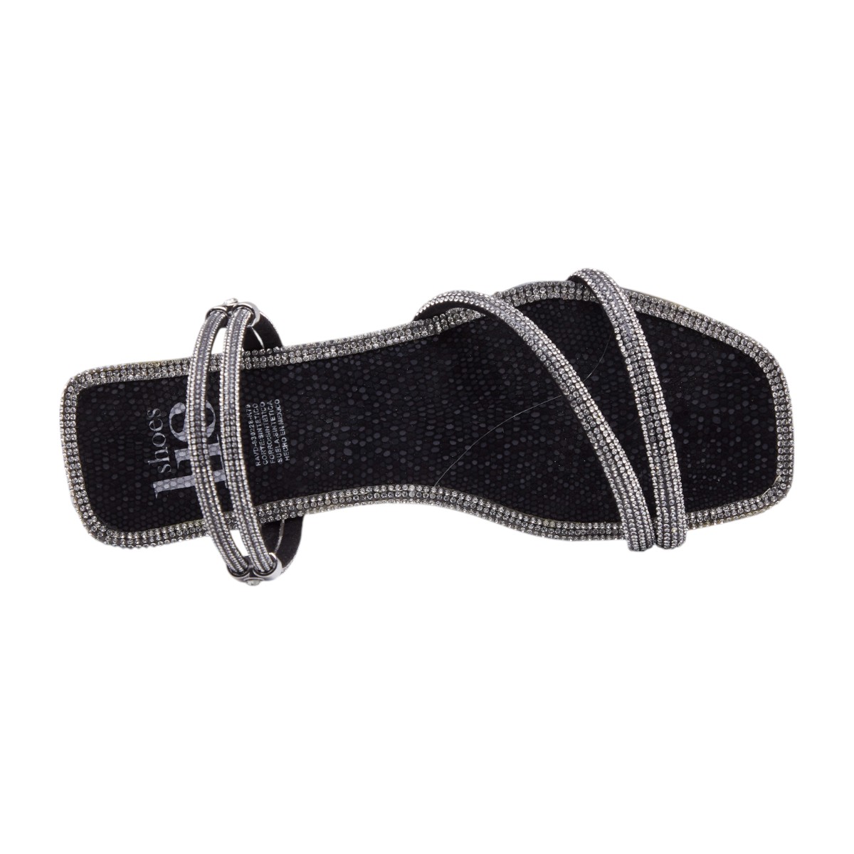 Foto 3 pulgar | Sandalias Calzado Watanabe Color Negro Planas Brillos