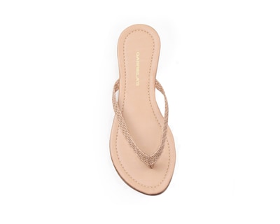 Foto 3 | Sandalia Color Beige Yute Material Sintético