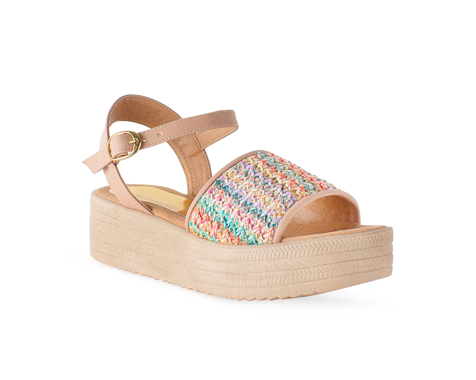 Sandalia Color Multicolor Material Sintético