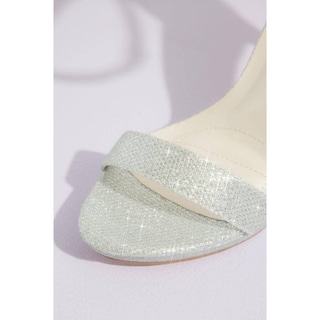 Foto 2 | Sandalias Con Tacón De Aguja David's Bridal Plateado
