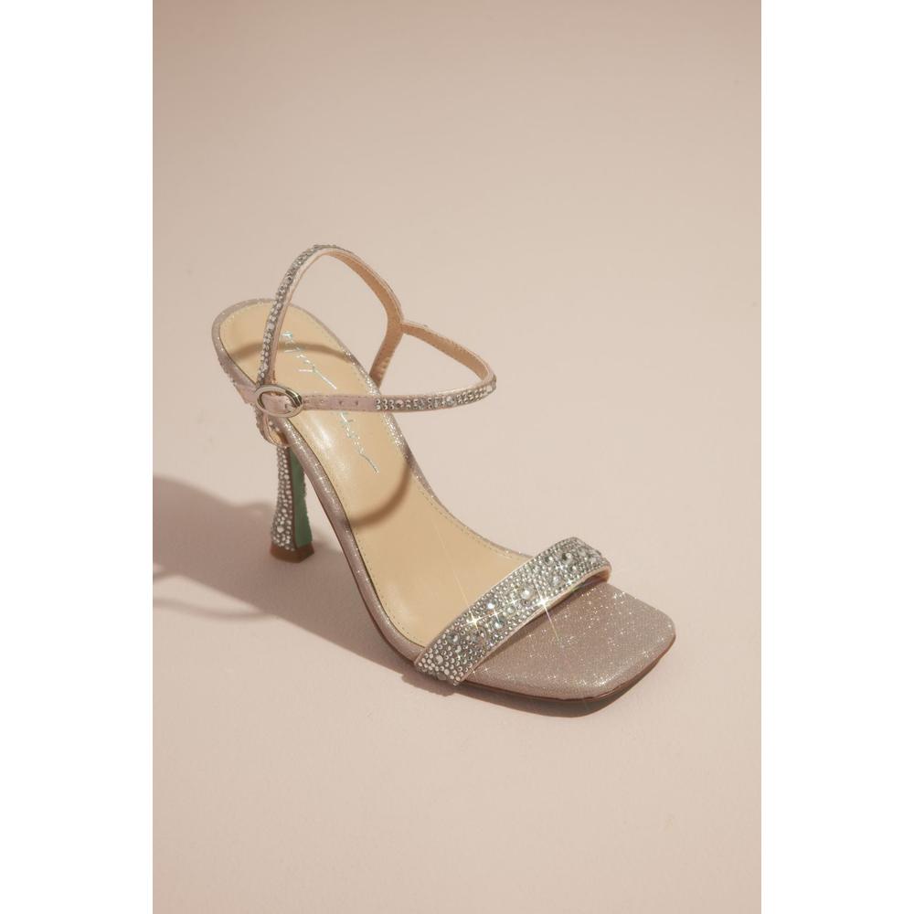 Foto 1 | Sandalias Con Tacón Bajo David's Bridal Rosa Claro