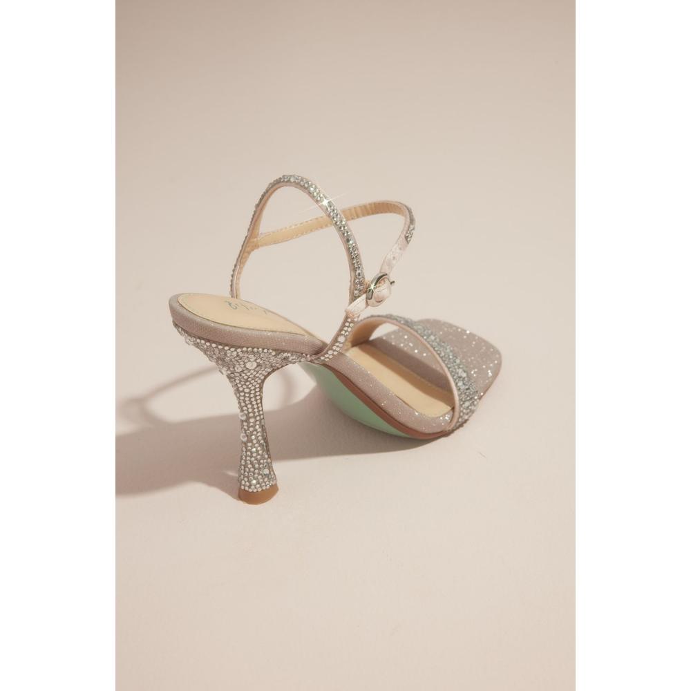 Foto 3 pulgar | Sandalias Con Tacón Bajo David's Bridal Rosa Claro