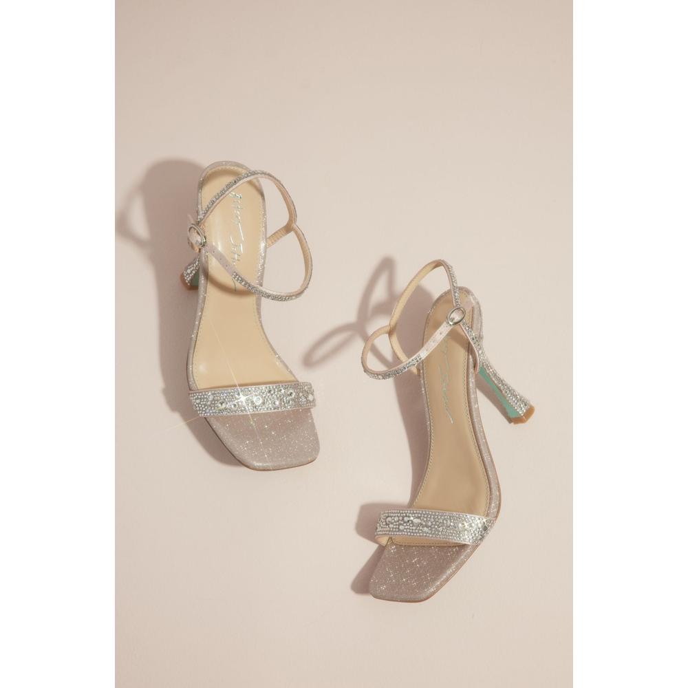 Foto 4 pulgar | Sandalias Con Tacón Bajo David's Bridal Rosa Claro