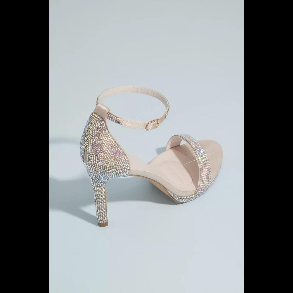 Foto 2 | Sandalias Con Correa En El Tobillo David's Bridal Rosa Claro