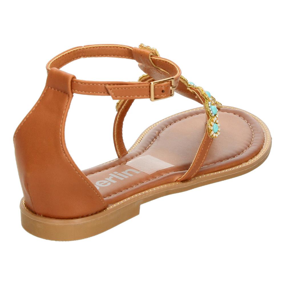 Foto 7 pulgar | Sandalias Berlin Cafe Para Mujer [bli100] Multicolor