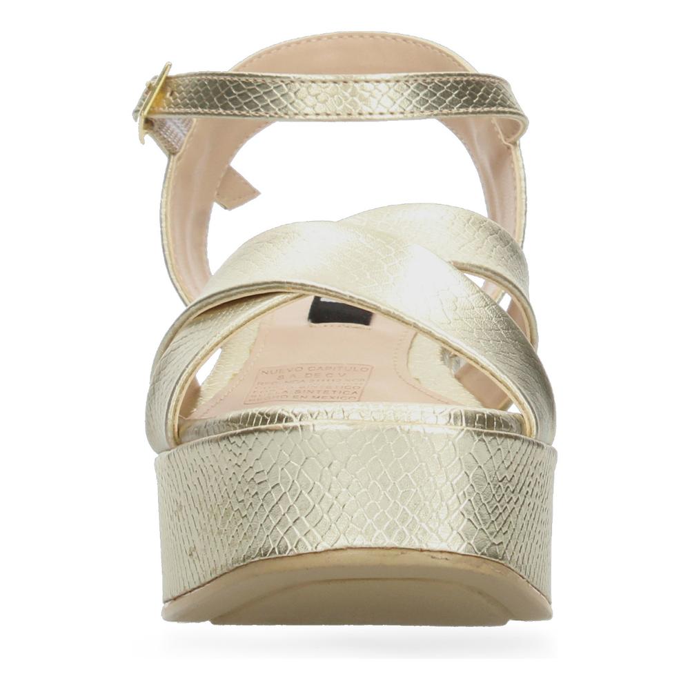 Foto 7 pulgar | Sandalias Berlin Dorado Para Mujer [bli35] Dorado