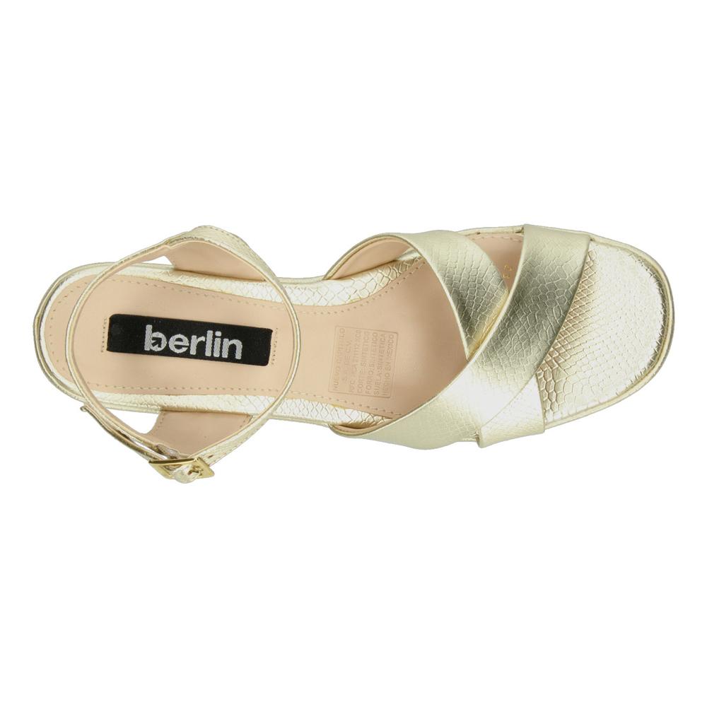 Foto 9 pulgar | Sandalias Berlin Dorado Para Mujer [bli35] Dorado