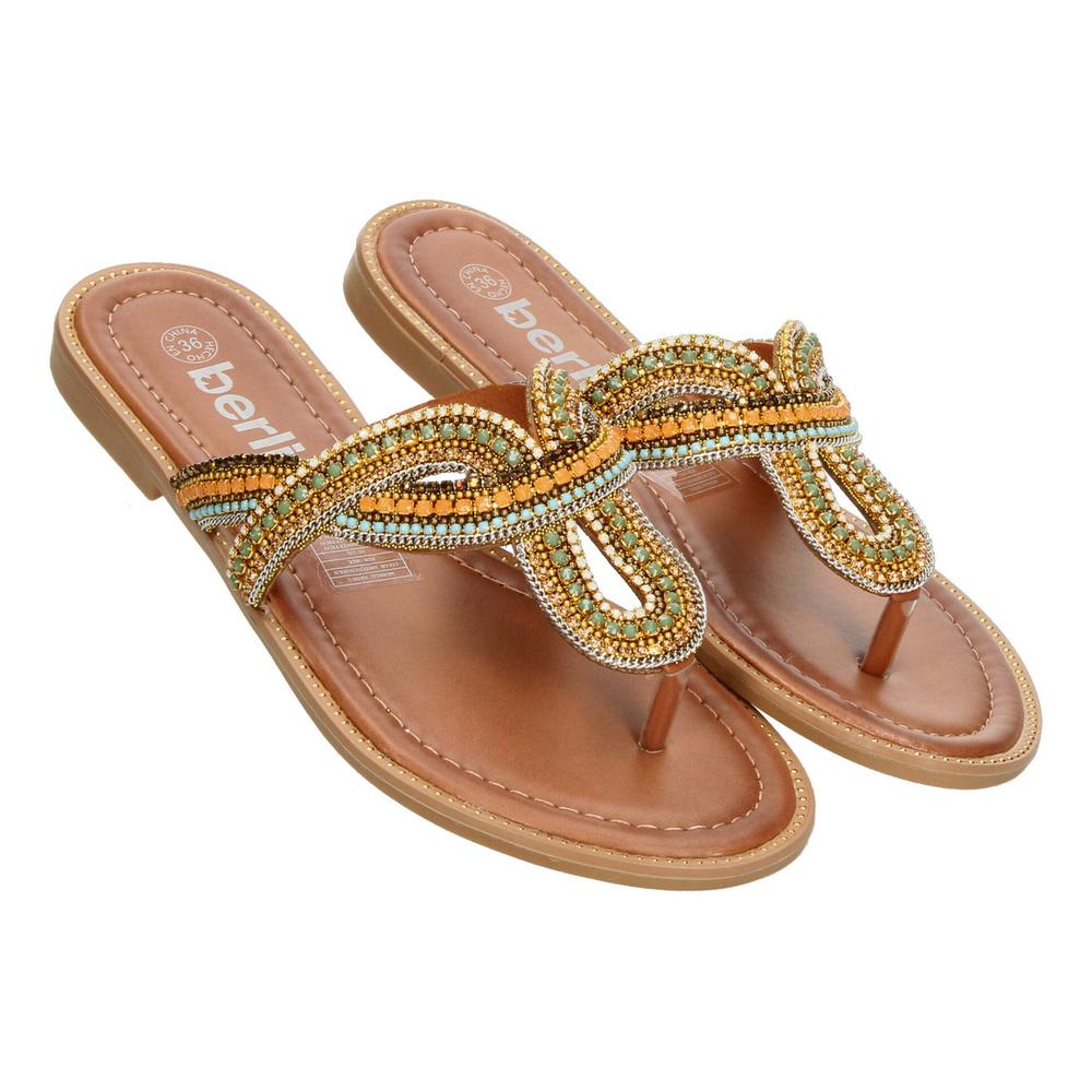 Foto 4 pulgar | Sandalias Berlin Cafe Para Mujer [bli101] Multicolor
