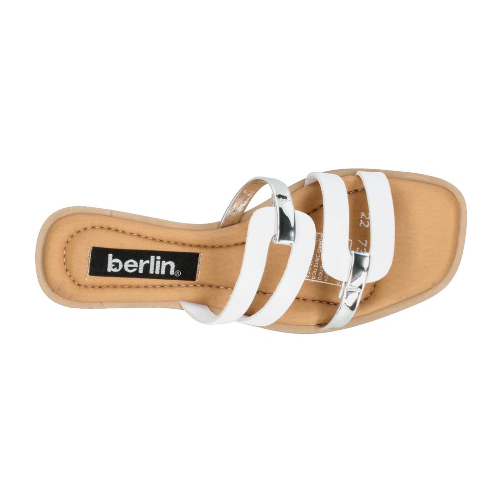 Foto 9 pulgar | Sandalias Berlin Blanco Para Mujer [bli171] Blanco