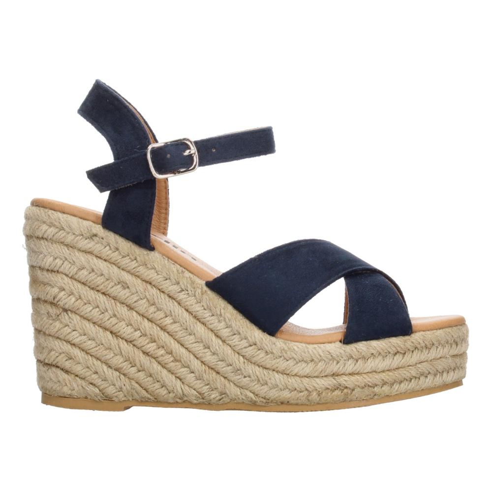 Foto 2 pulgar | Sandalias Berlin Azul Marino Para Mujer [bli41] Beige
