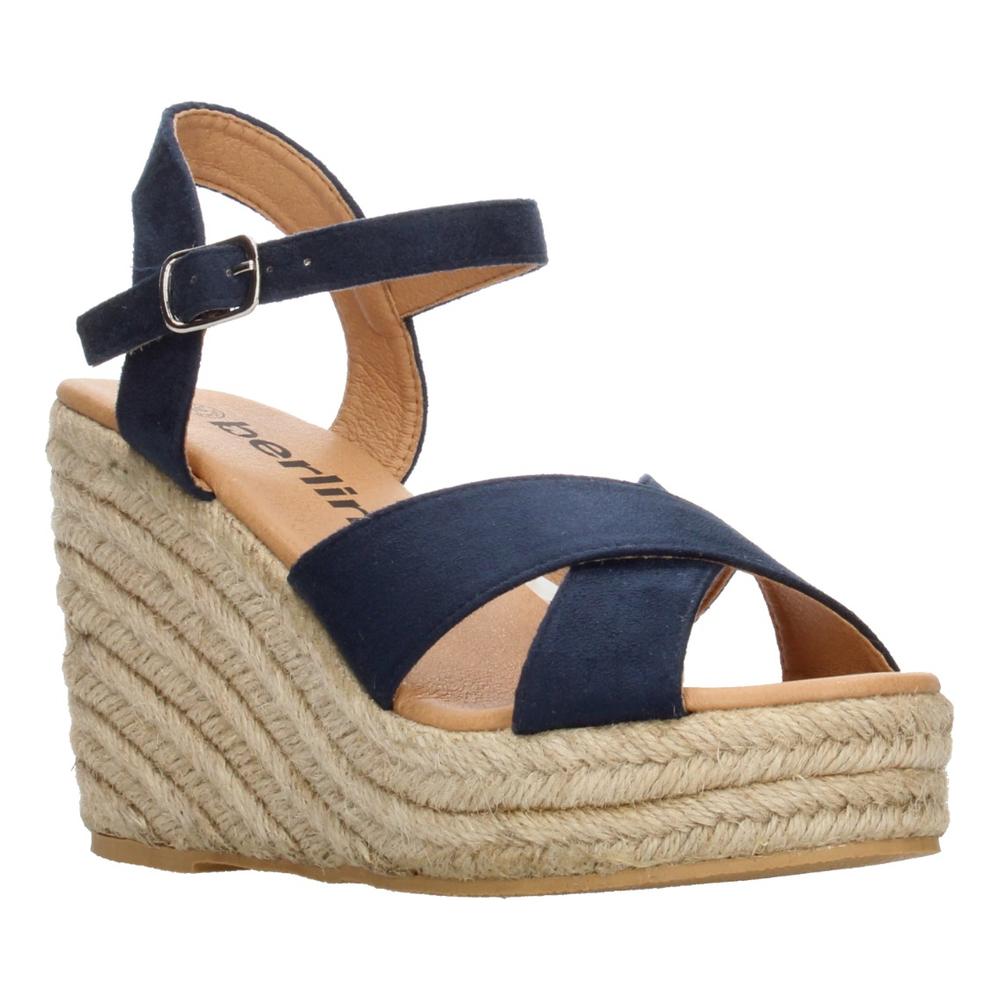 Foto 3 pulgar | Sandalias Berlin Azul Marino Para Mujer [bli41] Beige