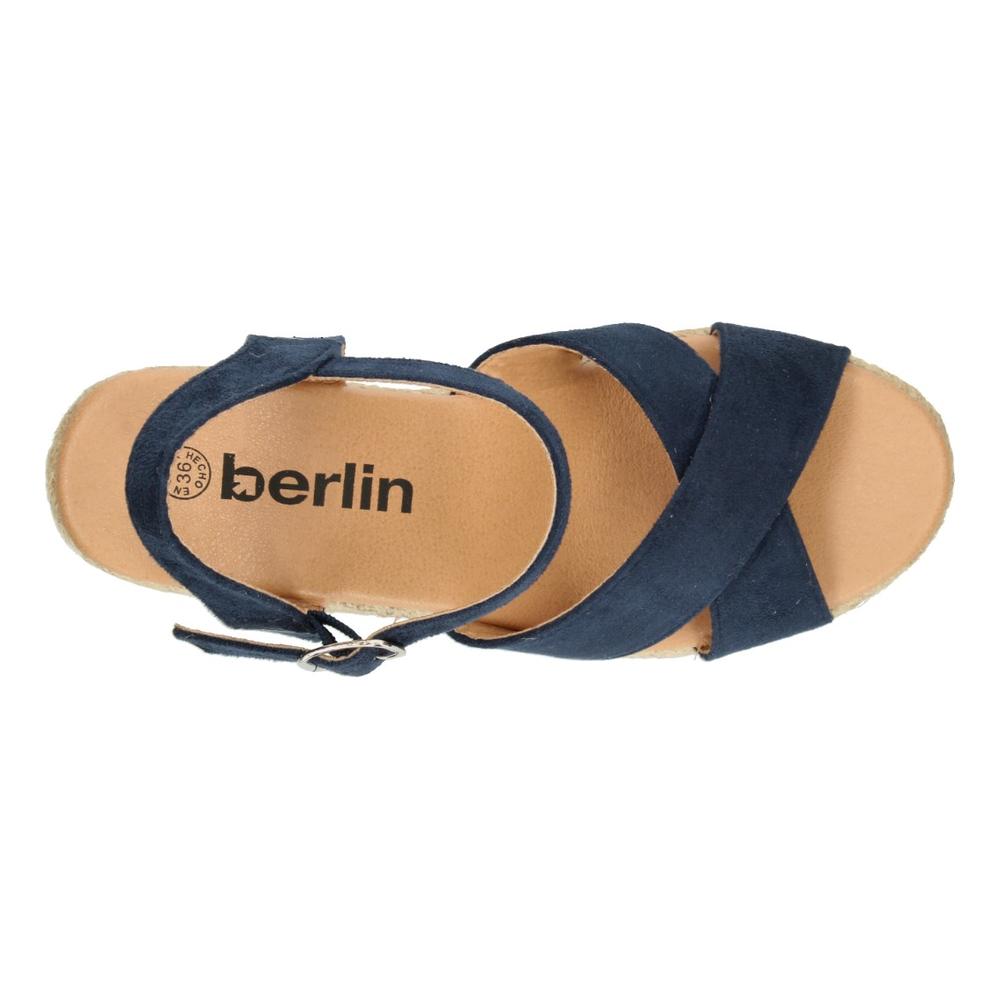 Foto 9 pulgar | Sandalias Berlin Azul Marino Para Mujer [bli41] Beige