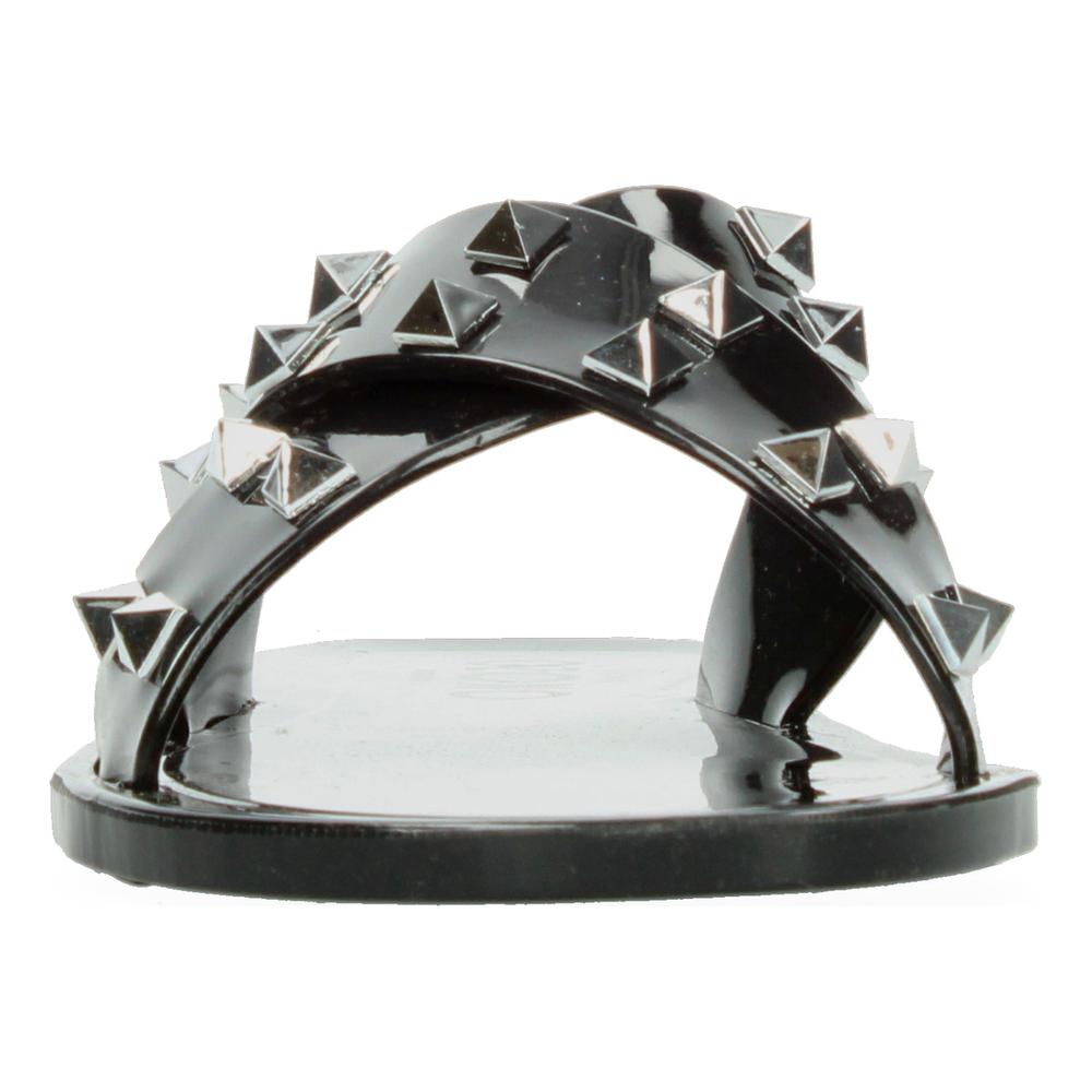Foto 7 pulgar | Sandalias Ozono Negro Para Mujer [ozo2839] Plateado