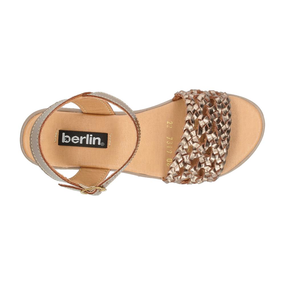 Foto 9 pulgar | Sandalias Berlin Dorado Para Mujer [bli183] Dorado